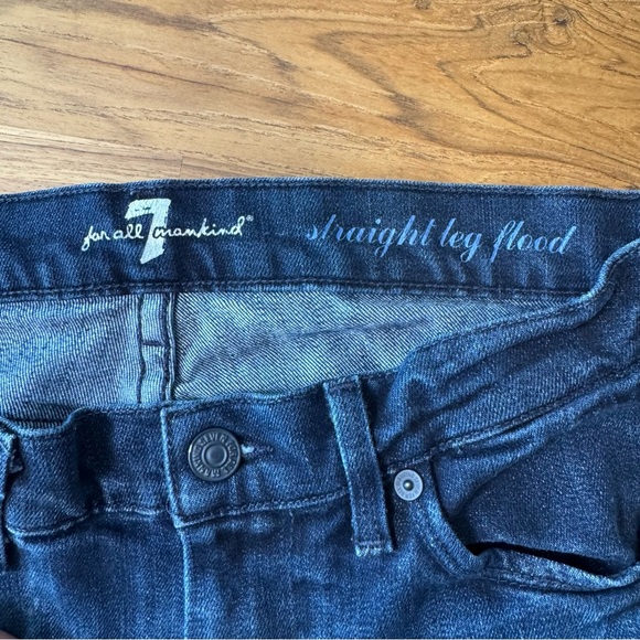 7 For All Mankind Jeans Women’s 27 Straight Leg Flood 26” Inseam Straight Jeans - Picture 9 of 14